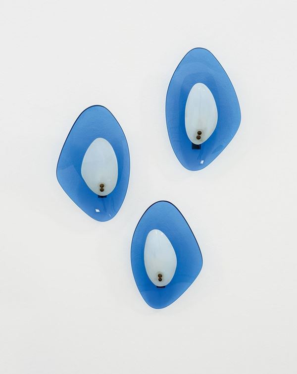 Cristal Art - Tre lampade da parete
Ottone,