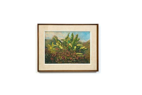 Simone Salassa : Giardino fiorito
Olio su cart  - Asta Antiquariato - Incanto Casa d'Aste e Galleria