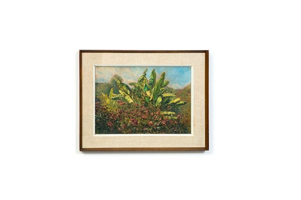 Simone Salassa - Giardino fiorito
Olio su cart