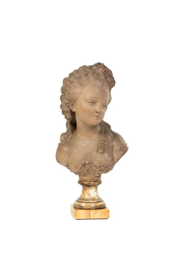 Busto in terracotta raffiguran