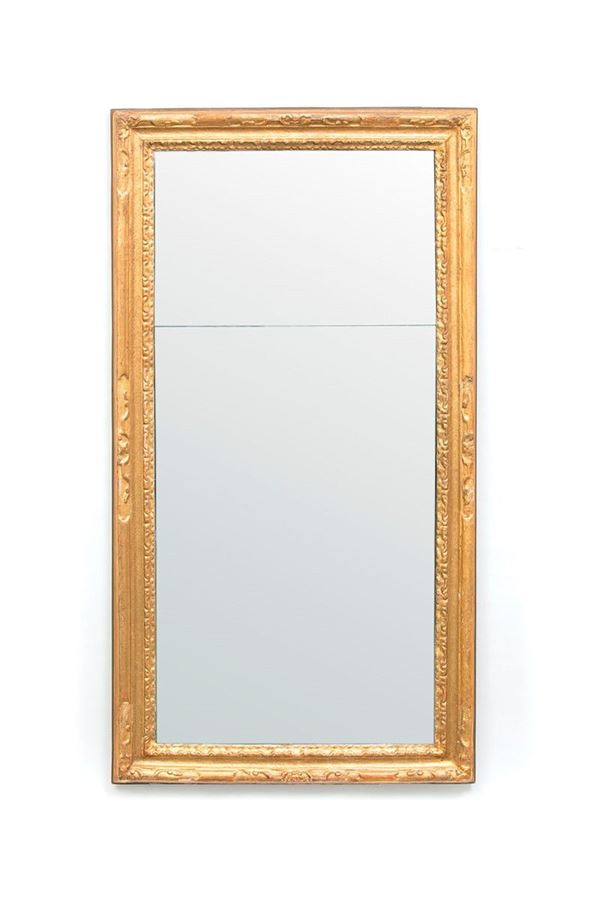 Specchiera con cornice in legn  - Auction Antiquariato - Incanto Casa d'Aste e Galleria