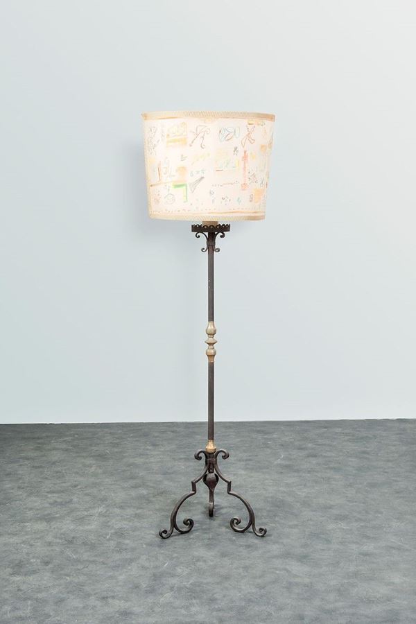 Torciera in ferro e bronzo.
E  - Auction Antiquariato - Incanto Casa d'Aste e Galleria