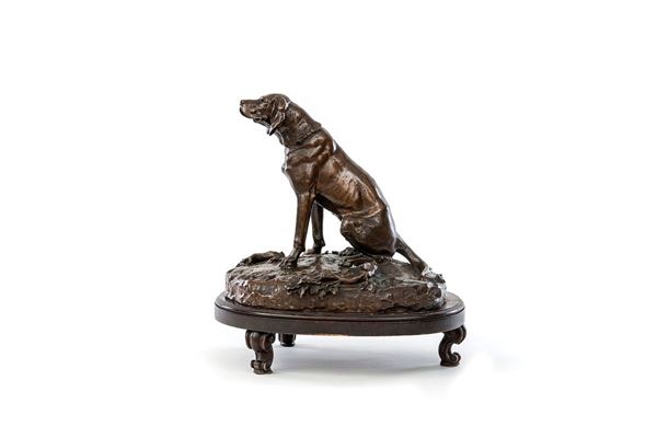 A. Cain : Il cane 
Scultura in bronzo,   - Asta Antiquariato - Incanto Casa d'Aste e Galleria