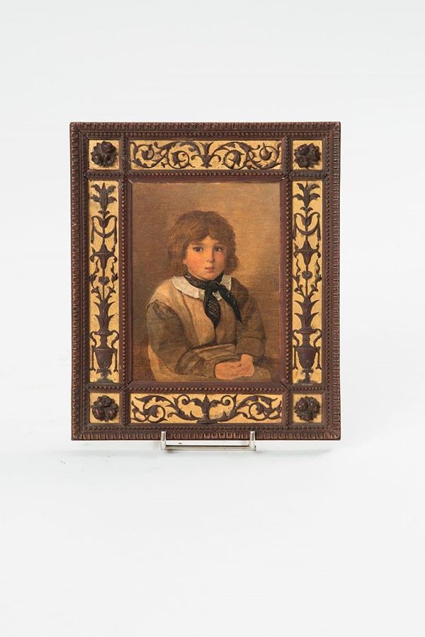 Wolfgang Adamn Topffer : Ritratto del nipote del pittor  - Auction Antiquariato - Incanto Casa d'Aste e Galleria