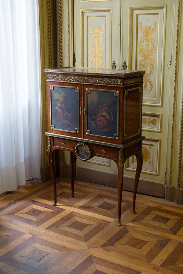Cabinet a due corpi impiallacc