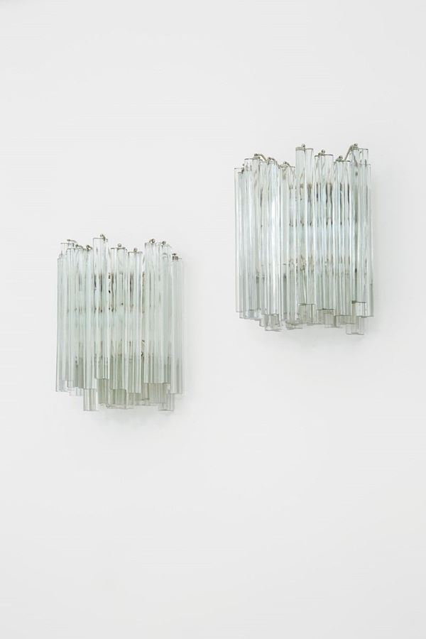 Venini : Due lampade da parete della se  - Asta Design - Incanto Casa d'Aste e Galleria