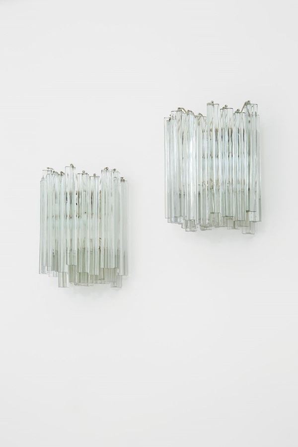 Venini : Due lampade da parete della se  - Auction Design - Incanto Casa d'Aste e Galleria