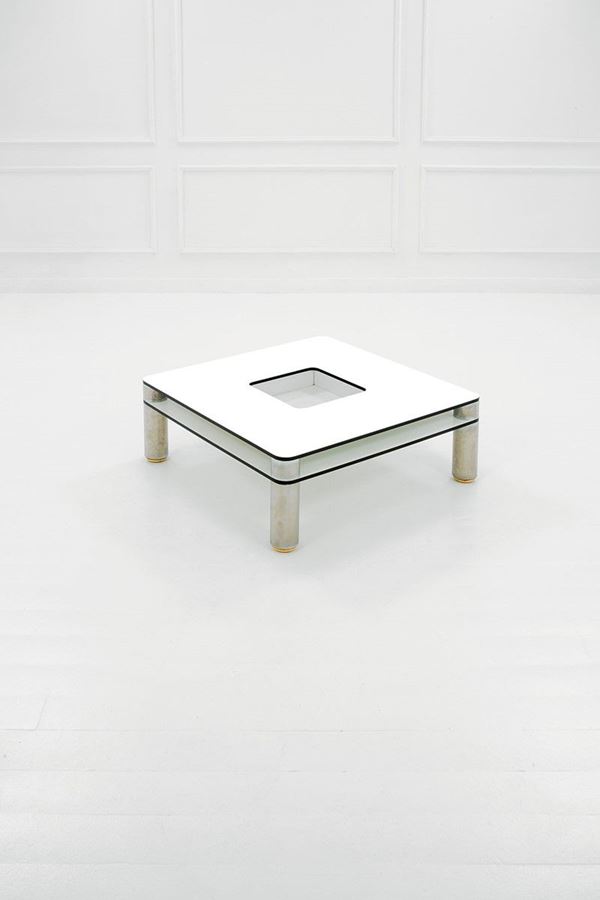 Joe Colombo : Raro tavolo basso
Metallo cro  - Asta Design - Incanto Casa d'Aste e Galleria