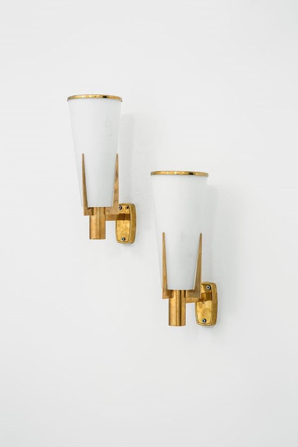 Stilnovo : Due lampade da parete mod. 208  - Asta Design - Incanto Casa d'Aste e Galleria