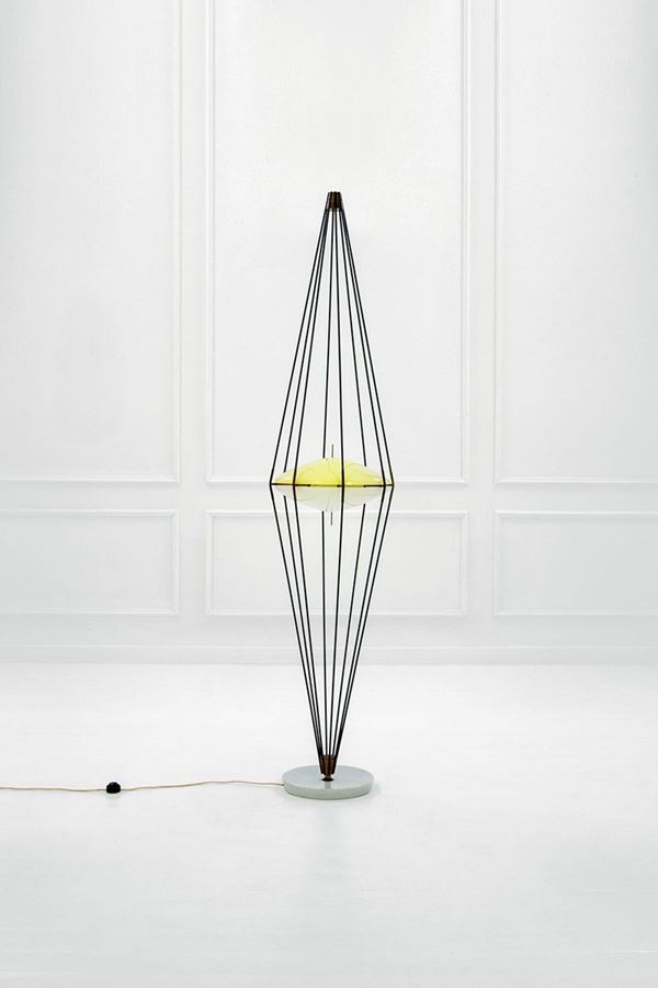 Angelo Lelii : Rara lampada da terra mod. 126  - Auction Design - Incanto Casa d'Aste e Galleria