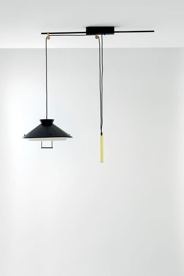 Stilnovo : Rara lampada da soffitto orien  - Asta Design - Incanto Casa d'Aste e Galleria