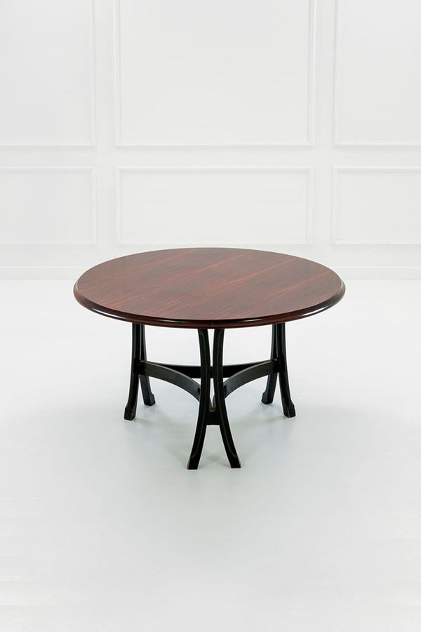Sergio Asti : Tavolo con piano rotondo
Legn  - Auction Design - Incanto Casa d'Aste e Galleria