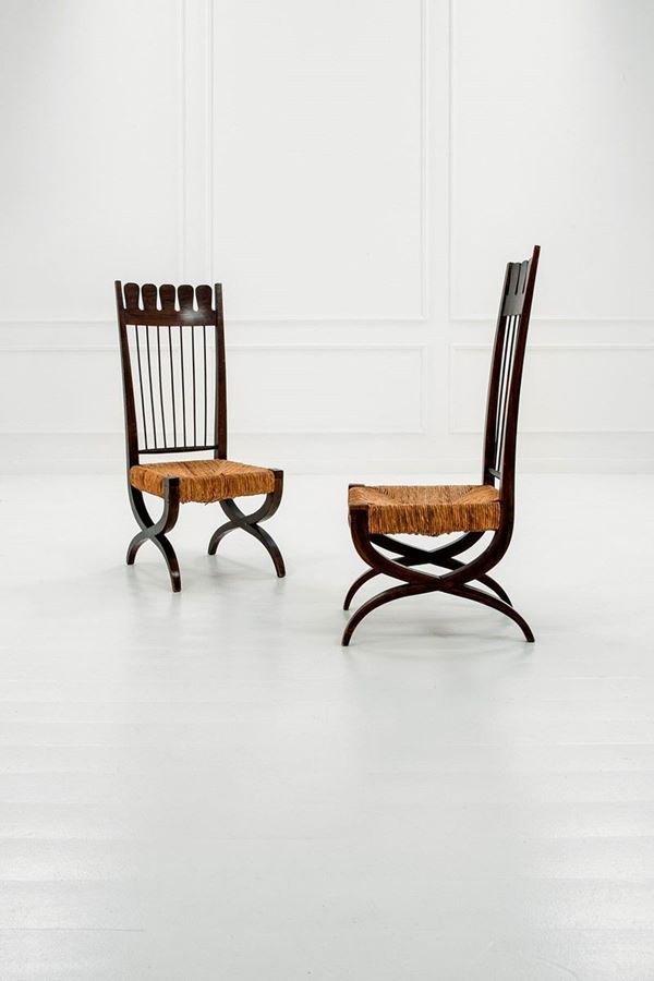 Due poltrone da camino
Legno   - Auction Design - Incanto Casa d'Aste e Galleria