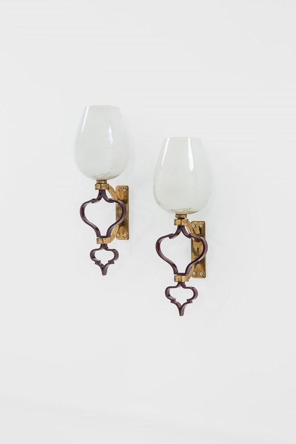 Aldo Morbelli : Due lampade da parete
Ottone   - Auction Design - Incanto Casa d'Aste e Galleria