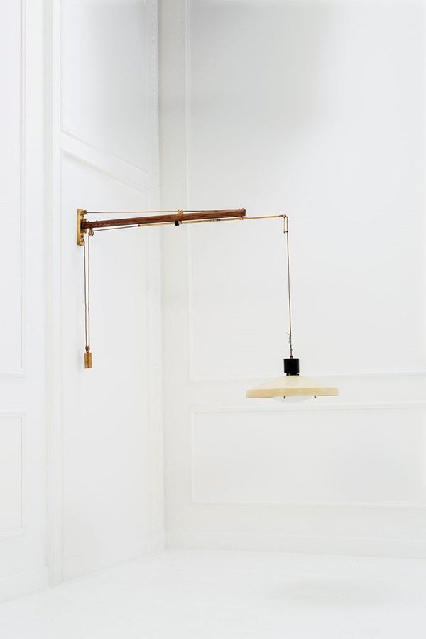 Tito Agnoli : Lampada da parete ad altezza e  - Auction Design - Incanto Casa d'Aste e Galleria