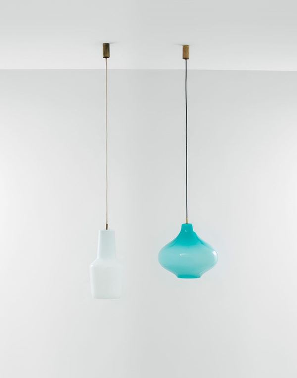 Massimo Vignelli - Due lampade a sospensione di d