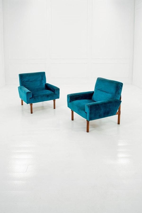 Ico Parisi - Due poltrone mod. 869
Legno d