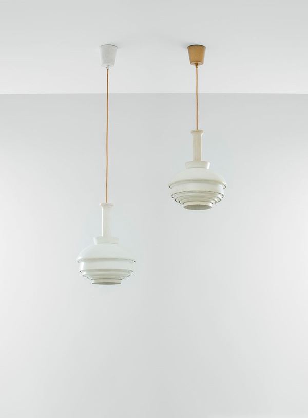 Due lampade a sospensione mod.  - Asta Design - Incanto Casa d'Aste e Galleria