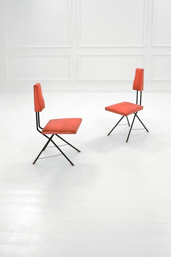 Scuola di Torino : Due sedie
Tondino metallico s  - Auction Design - Incanto Casa d'Aste e Galleria