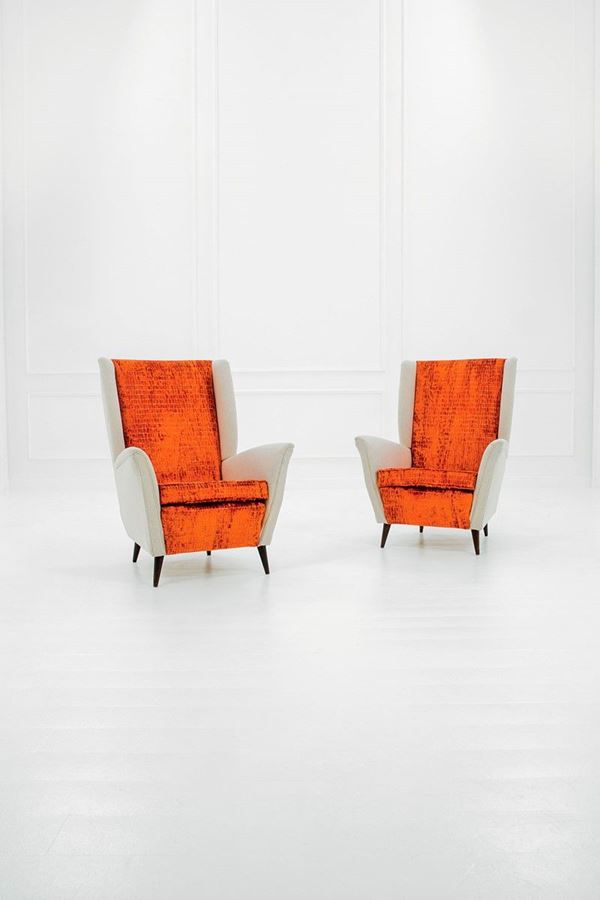 Gio Ponti : Due poltrone
Legno di noce to  - Asta Design - Incanto Casa d'Aste e Galleria