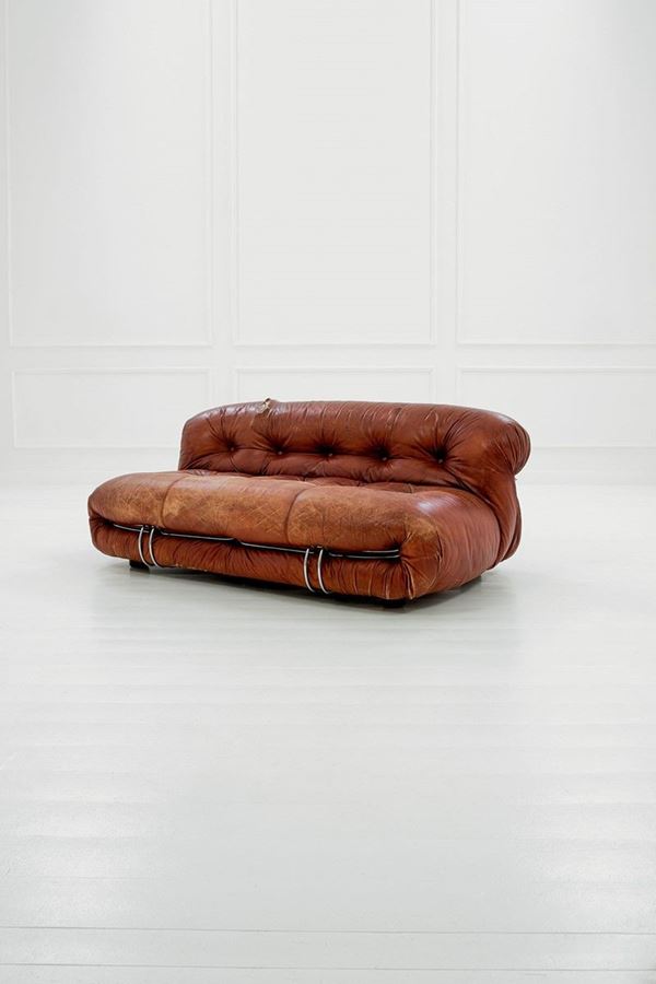 Tobia Scarpa : Divano a due posti mod. Sorian  - Auction Design - Incanto Casa d'Aste e Galleria