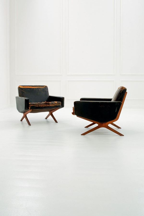 France &amp; Son - Due poltrone
Legno di teak ma