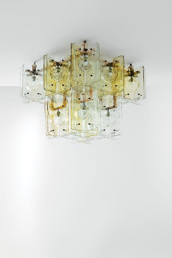 Salviati &amp; C. : Grande lampadario
Metallo sma  - Asta Design - Incanto Casa d'Aste e Galleria