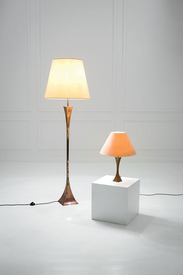 Lampada da terra e lampada da   - Asta Design - Incanto Casa d'Aste e Galleria