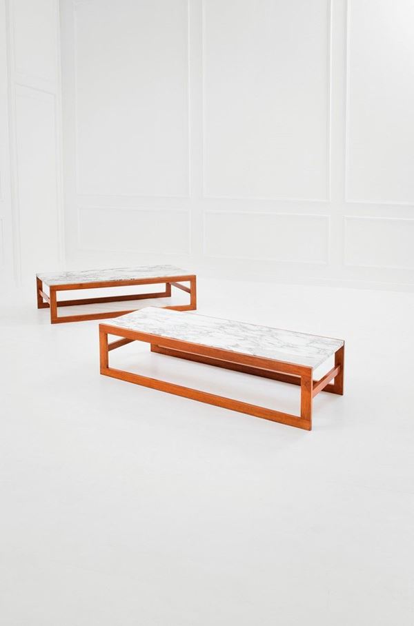 Ico Parisi (attr.) : Due tavoli bassi
Legno di noc  - Auction Design - Incanto Casa d'Aste e Galleria