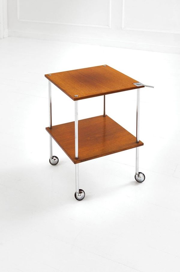 Luigi Caccia Dominioni - Carrello
Ottone cromato, legn