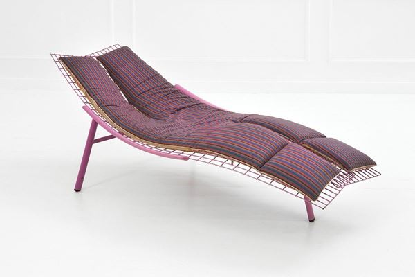 Giovanni Offredi : Chaise longue mod. Swing-Rete
  - Auction Design - Incanto Casa d'Aste e Galleria