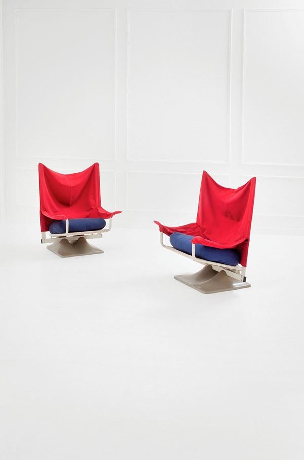 Archizoom Associati - Due poltrone mod. AEO
Struttu