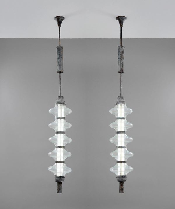 Alziro Bergonzo : Due lampade a sospensione
Str  - Auction Design - Incanto Casa d'Aste e Galleria
