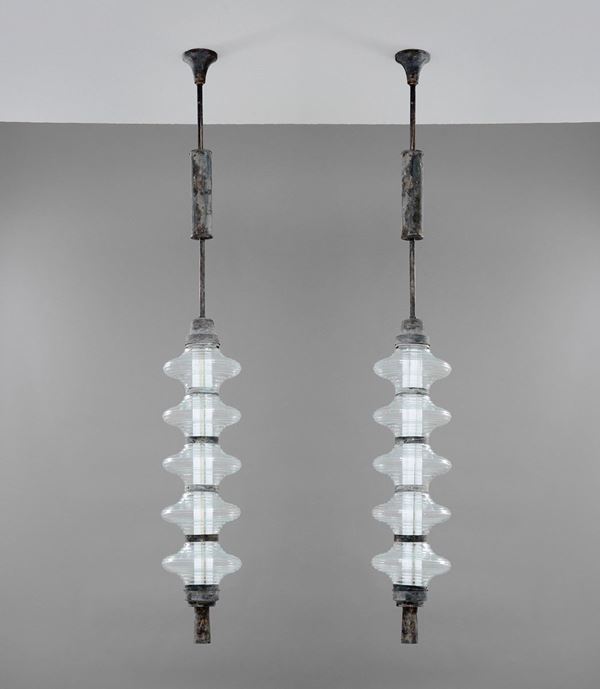 Alziro Bergonzo : Due lampade a sospensione
Str  - Auction Design - Incanto Casa d'Aste e Galleria