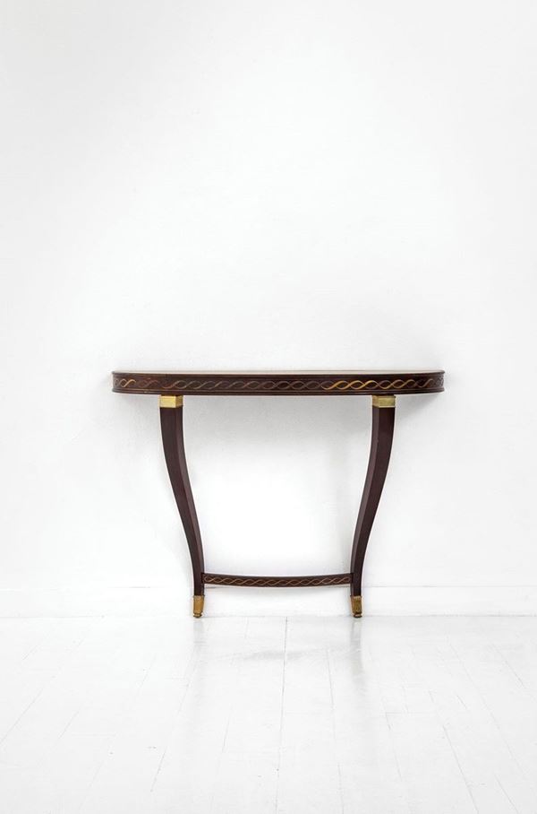 Serafino Arrighi : Console
Legno di mogano ebani  - Auction Design - Incanto Casa d'Aste e Galleria