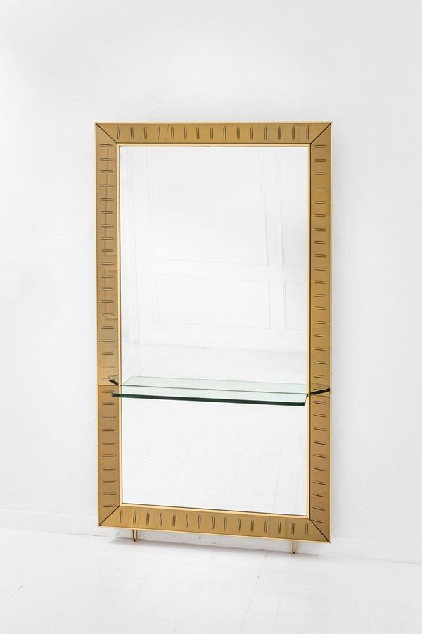 Cristal Art - Grande specchiera con mensola
