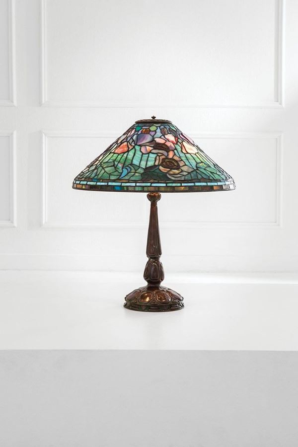 Tiffany : Lampada da tavolo serie Poppy
  - Asta Design - Incanto Casa d'Aste e Galleria