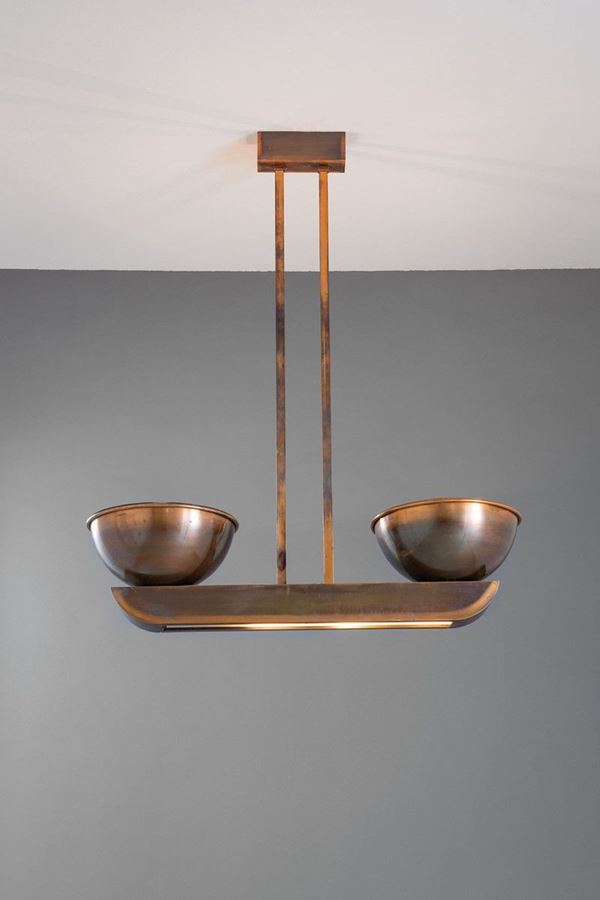 Marcello Piacentini - Lampada a sospensione
Ottone 