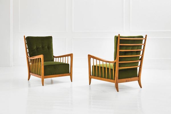 Guglielmo Ulrich (attr.) : Coppia di poltrone
Struttura   - Asta Design - Incanto Casa d'Aste e Galleria