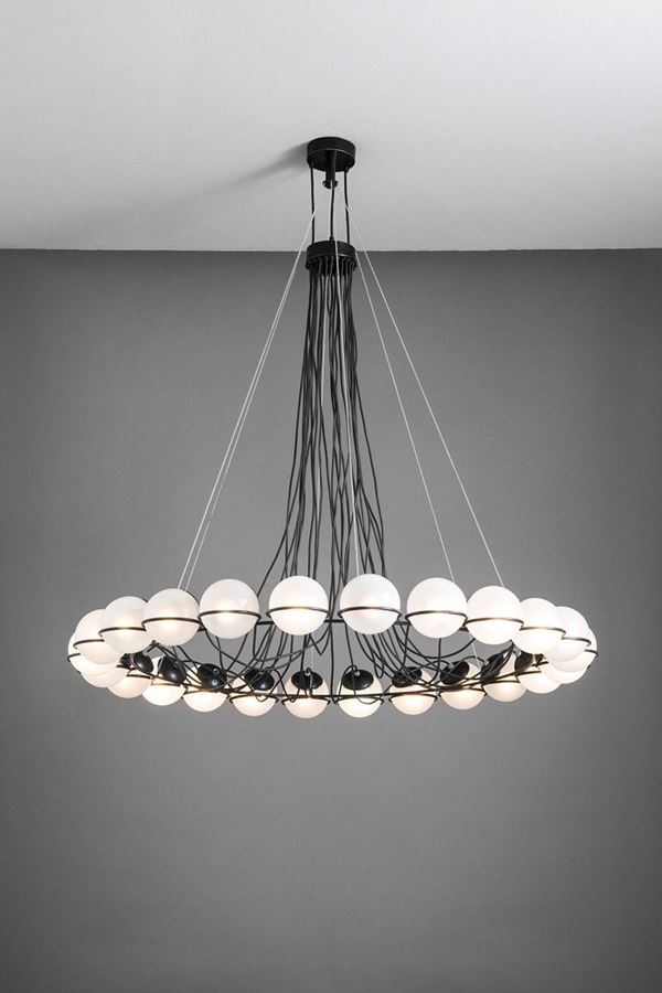 Gino Sarfatti : Lampada a sospensione mod. 210  - Auction Design - Incanto Casa d'Aste e Galleria