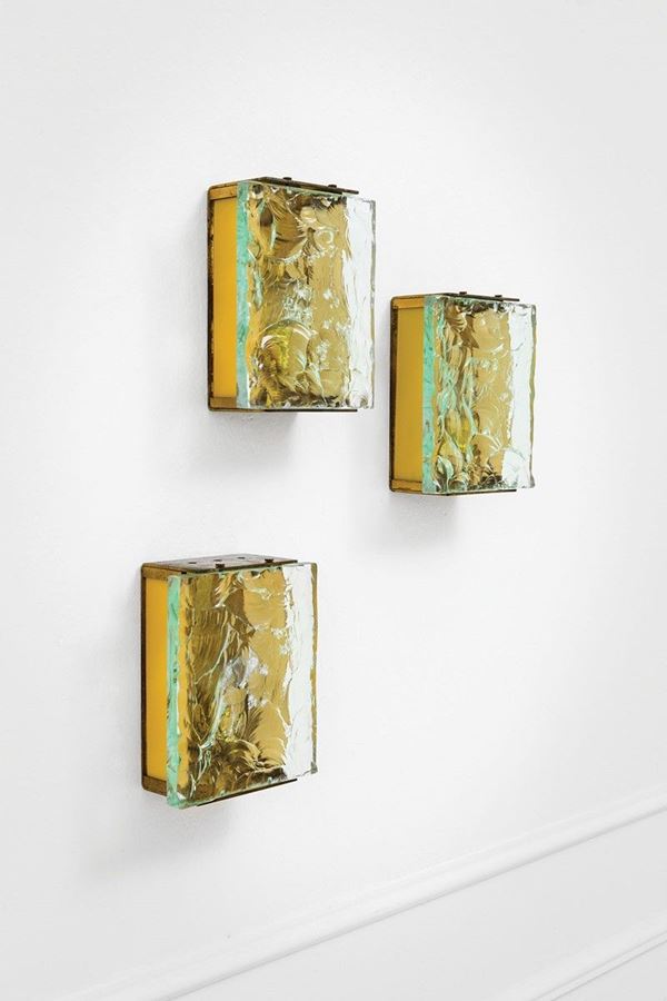 Max Ingrand : Tre lampade da parete mod. 231  - Asta Design - Incanto Casa d'Aste e Galleria