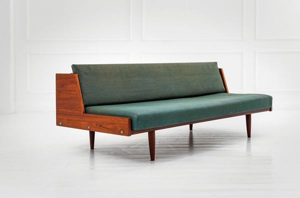 Hans Wegner - Daybed
Legno di teak, tessuto
