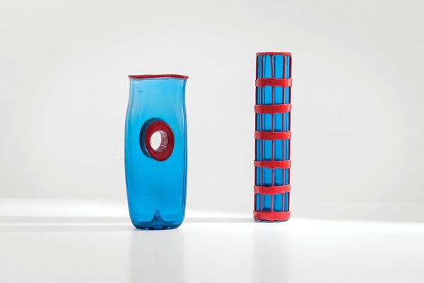 Fulvio Bianconi - Vaso
Vetro trasparente acquam