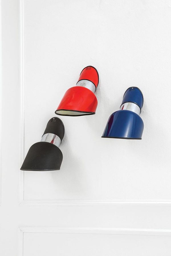 Gianni Celada : Tre lampade da parete
Metallo  - Auction Design - Incanto Casa d'Aste e Galleria
