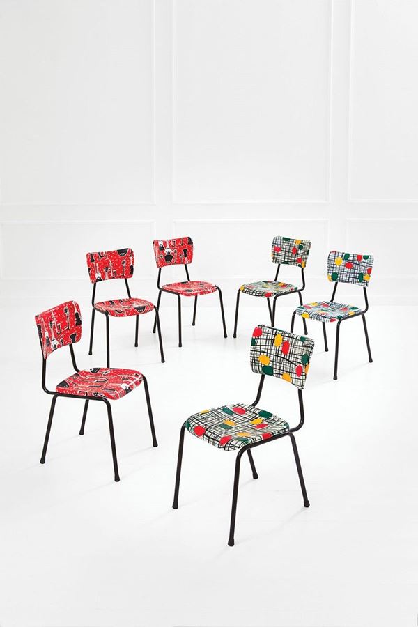 Tre sedie
Struttura in tondin  - Asta Design - Incanto Casa d'Aste e Galleria