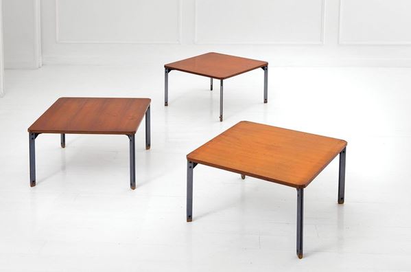 Ico Parisi (attr.) : Tre tavoli bassi
Gambe in acc  - Auction Design - Incanto Casa d'Aste e Galleria