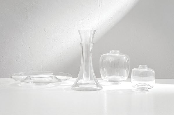 Angelo Mangiarotti : Tre vasi e un centrotavola
Ve  - Asta Design - Incanto Casa d'Aste e Galleria