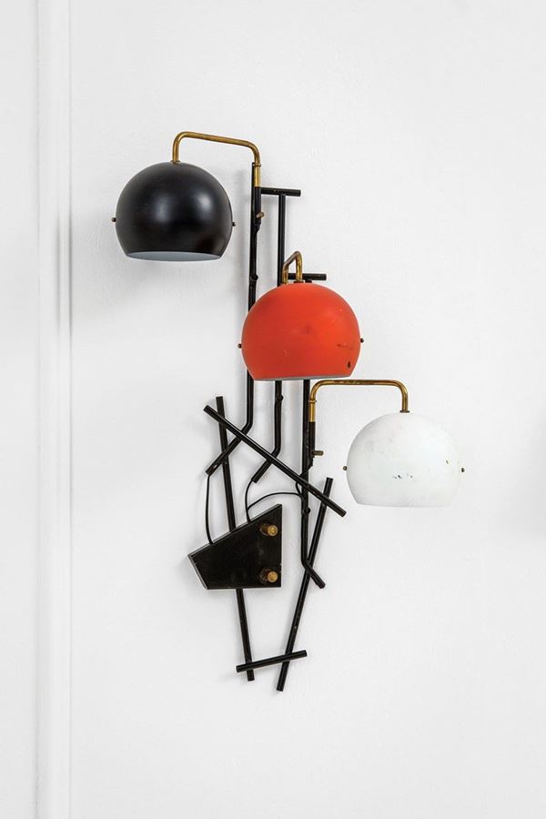 Stilnovo : Lampada da parete con rifletto  - Asta Design - Incanto Casa d'Aste e Galleria