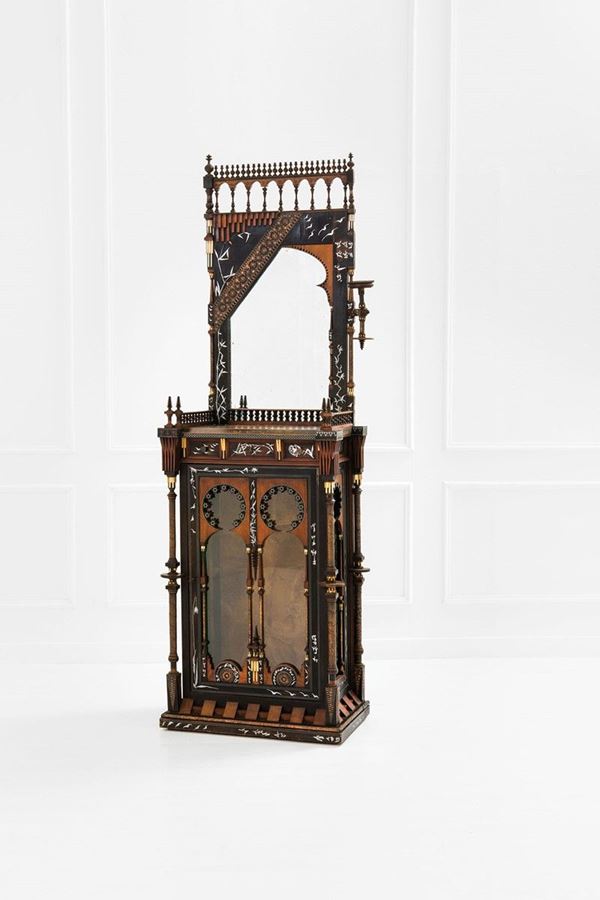 Carlo Bugatti : Doppiocorpo
Legno di noce eba  - Auction Design - Incanto Casa d'Aste e Galleria