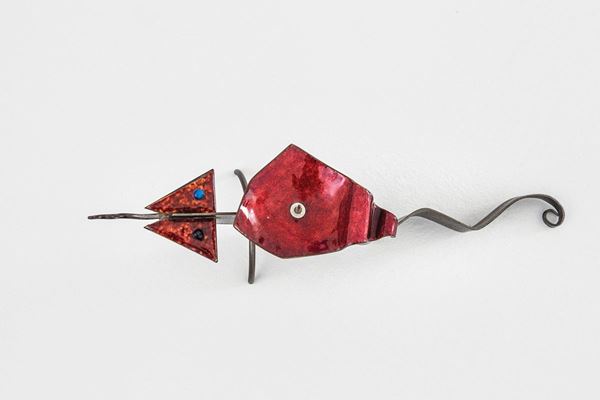 Toni Cordero : Bugia
Metallo patinato, smalt  - Auction Design - Incanto Casa d'Aste e Galleria